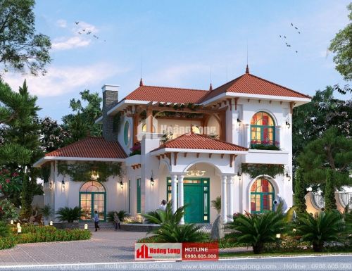 Thiết kế biệt thự 2 tầng mái Nhật tại quận Kiến An HL50961