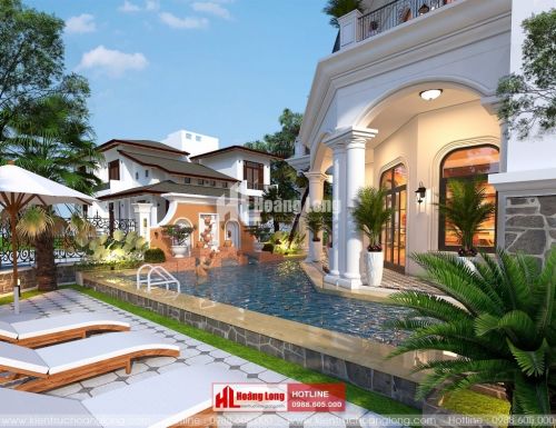 Thiết kế biệt thự 2 tầng hiện đại tại Nho Quan HL50966