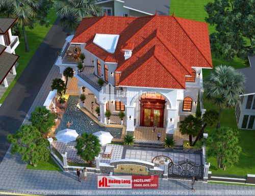 Thiết kế biệt thự 2 tầng hiện đại tại Nho Quan HL50966